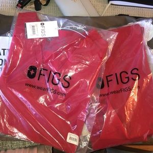 FIGS Limited Edition Red Scrub Set